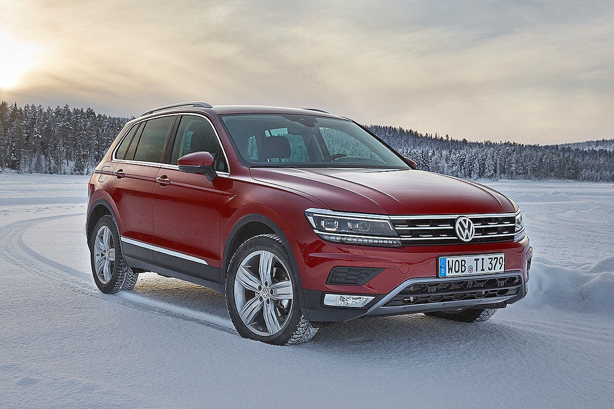 Nowy Volkswagen Tiguan - stabilny nawet na lodzie