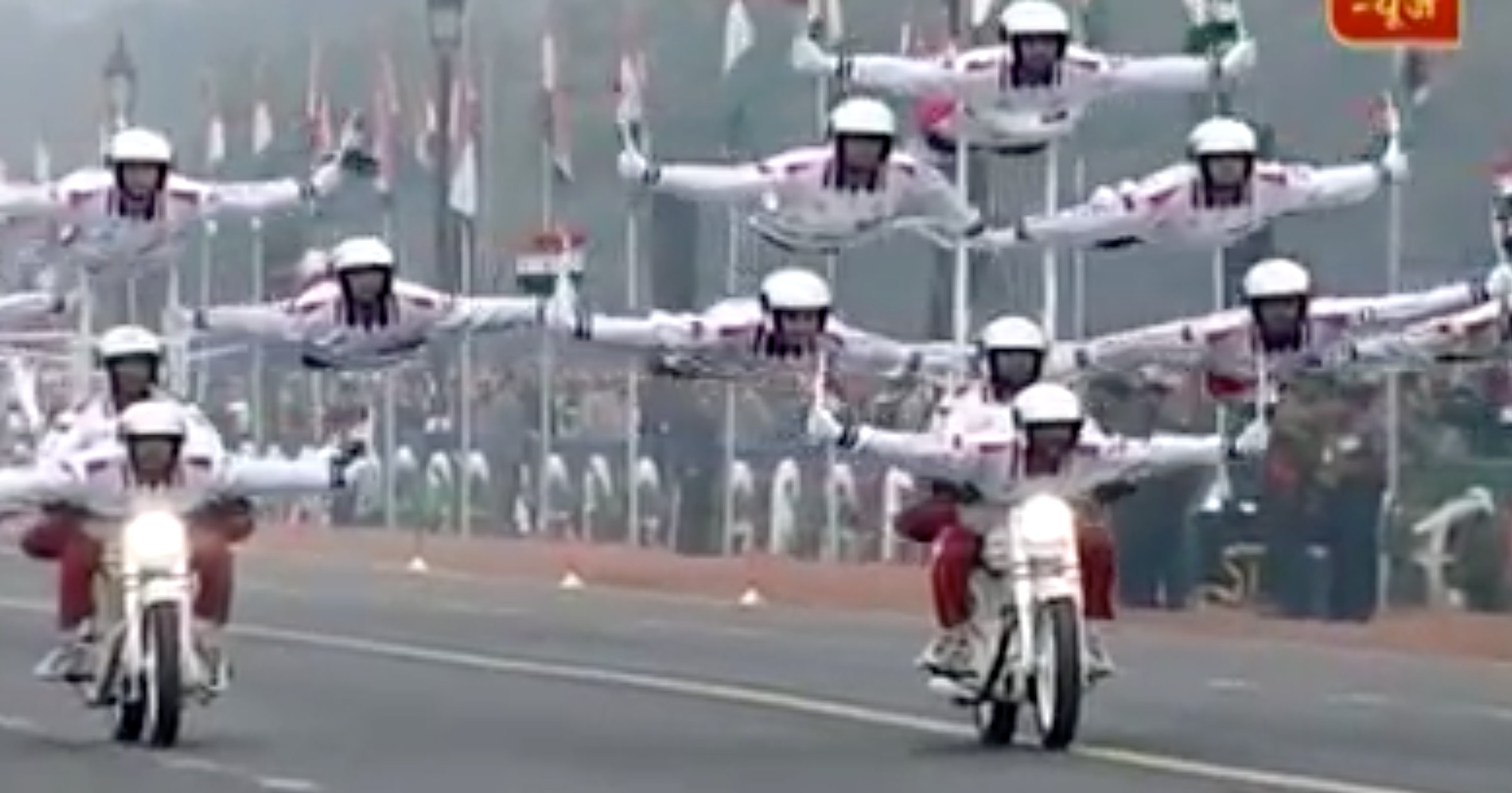 parada hinduskiej policji