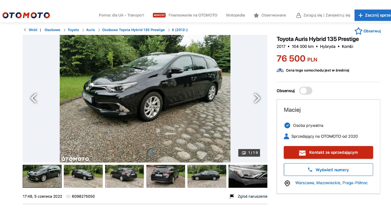 Dobre auto w rozsądnej (co nie znaczy niskiej!) cenie nietrudno sprzedać.