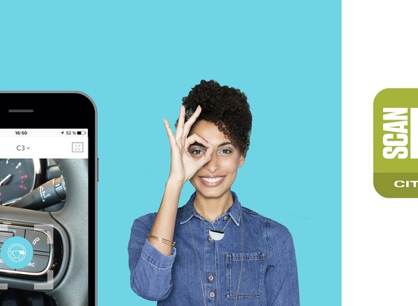 Skanowanie Citroena kamerą w smartfonie