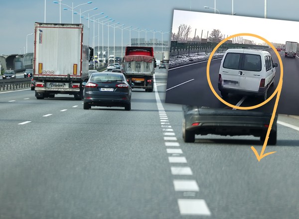 Szokujące nagranie z S8. Kierowca "zapomniał" jak używać pasa rozbiegowego [WIDEO]