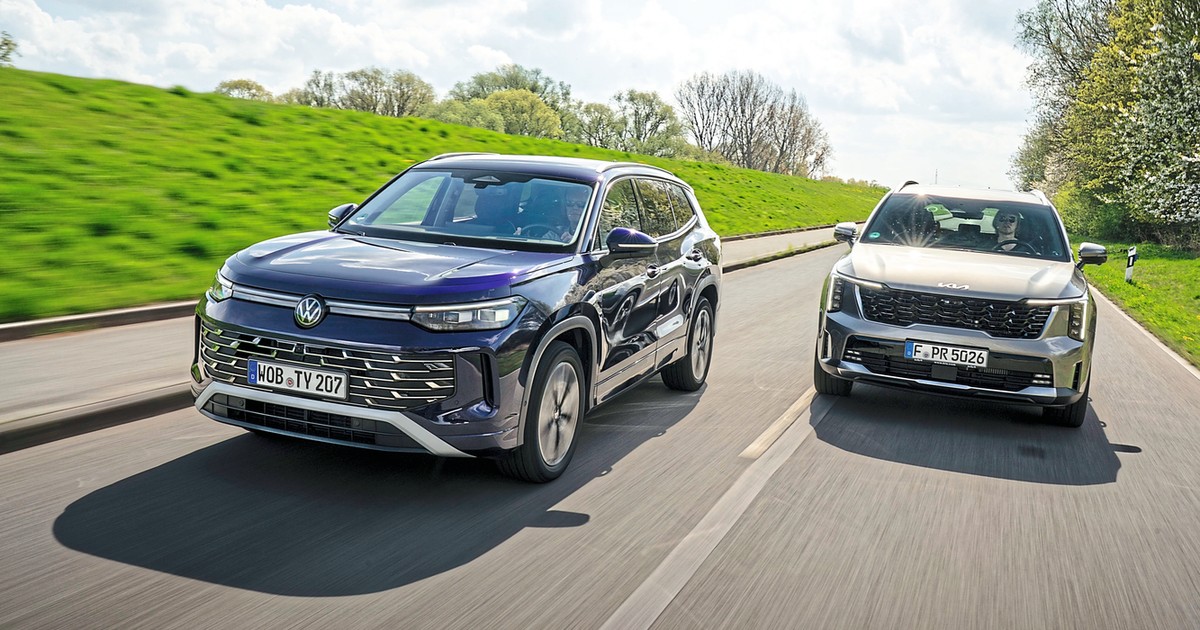 VW Tayron czy Kia Sorrento? Pojedynek dużych SUV-ów z silnikami DIesla