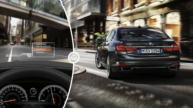 BMW 7 z zaawansowaną nawigacją, która może sterować skrzynią biegów