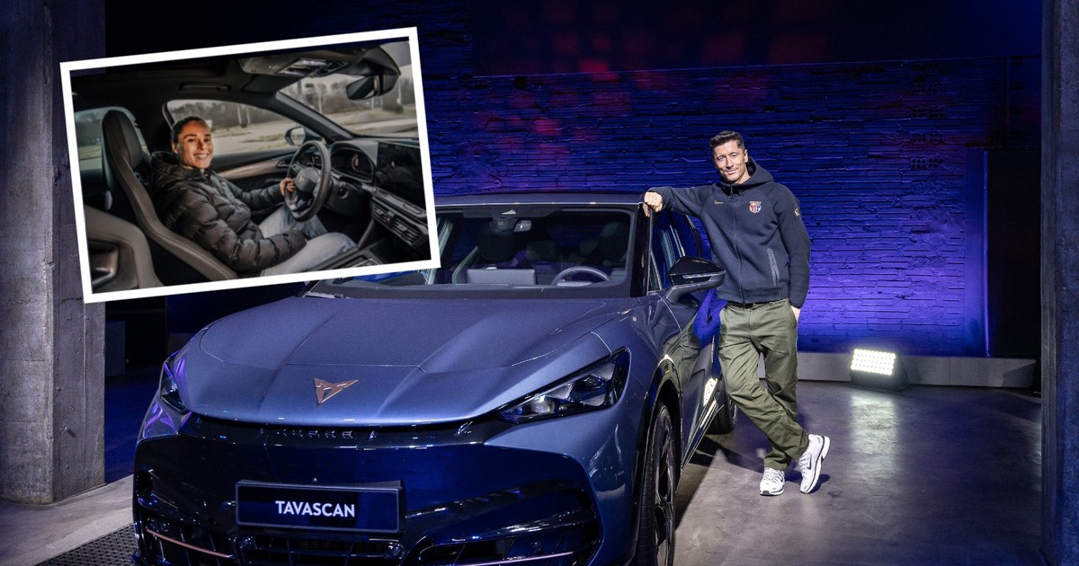 Ewa Pajor i Robert Lewandowski mają podobne służbowe auto