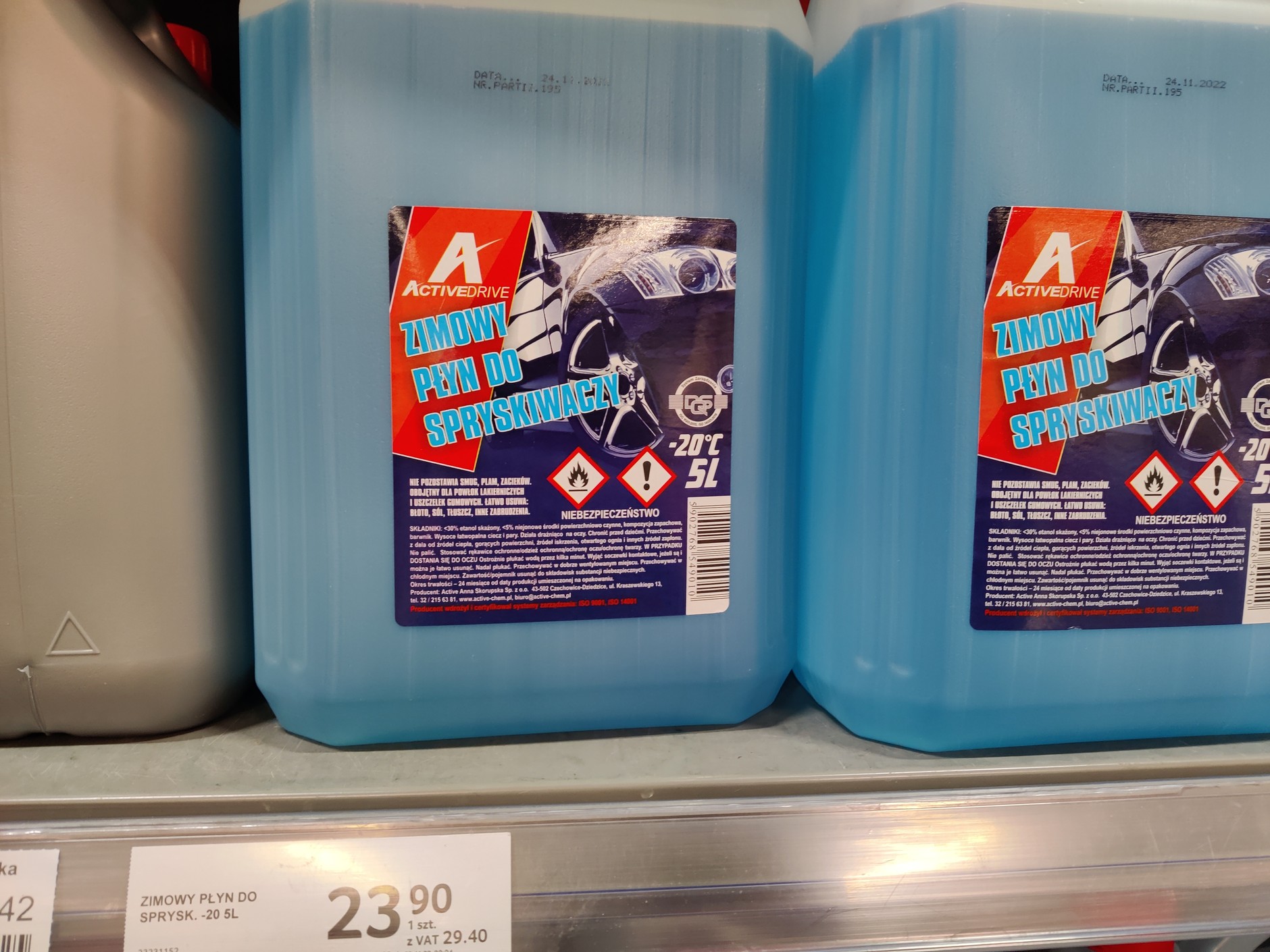 Płyn do spryskiwaczy Active Drive w Selgros - 29,40 zł