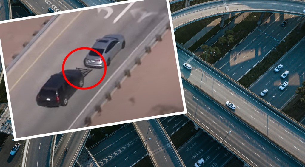 Policjanci ze Stanów Zjednoczonych używają nowych metod zatrzymywania uciekających kierowców (Fot. FOX 10 Phoenix/YouTube)