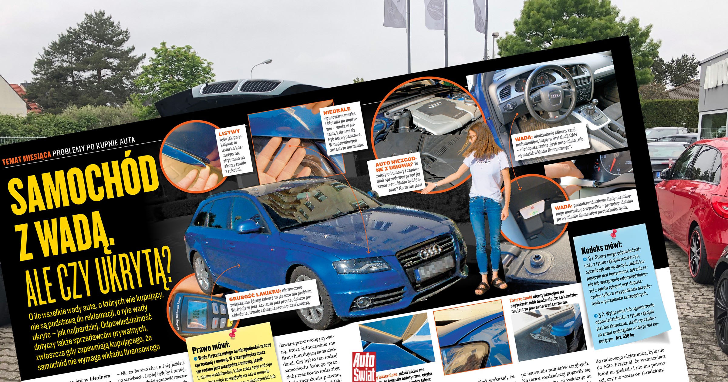 Kupiła powypadkowe auto, choć handlarz obiecał, iż jest idealne. Poszła do sądu. Zapadł wyrok