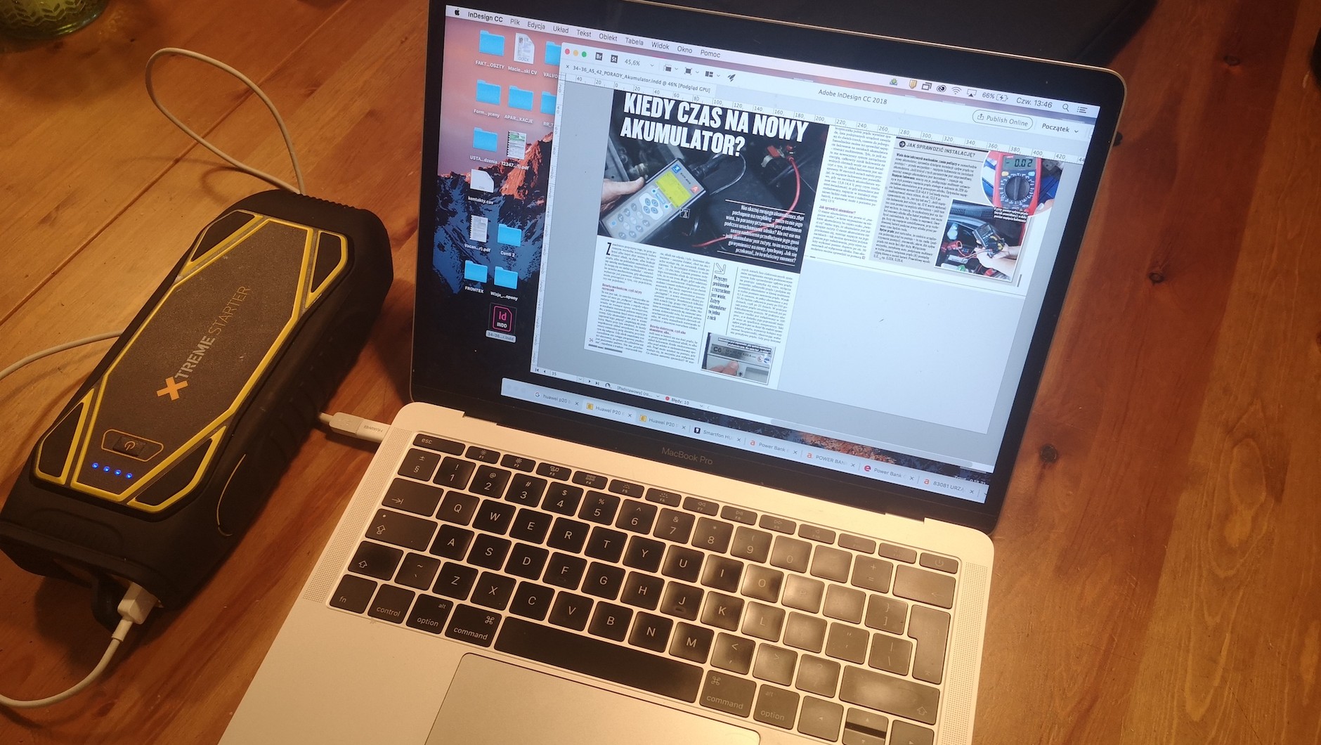 Tylko duży powerbank pozwoli pracować dłuższy czas na komputerze, gdy nie mamy dostępu do sieci