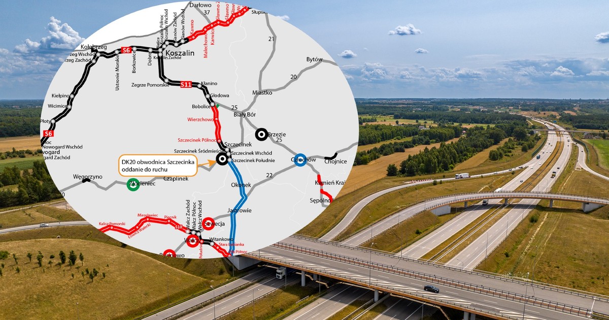 Obwodnica Szczecinka - mapa