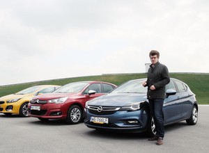 Kia cee’d kontra Opel Astra i Citroen C4 - czy kompakty z małymi silnikami mają sens?