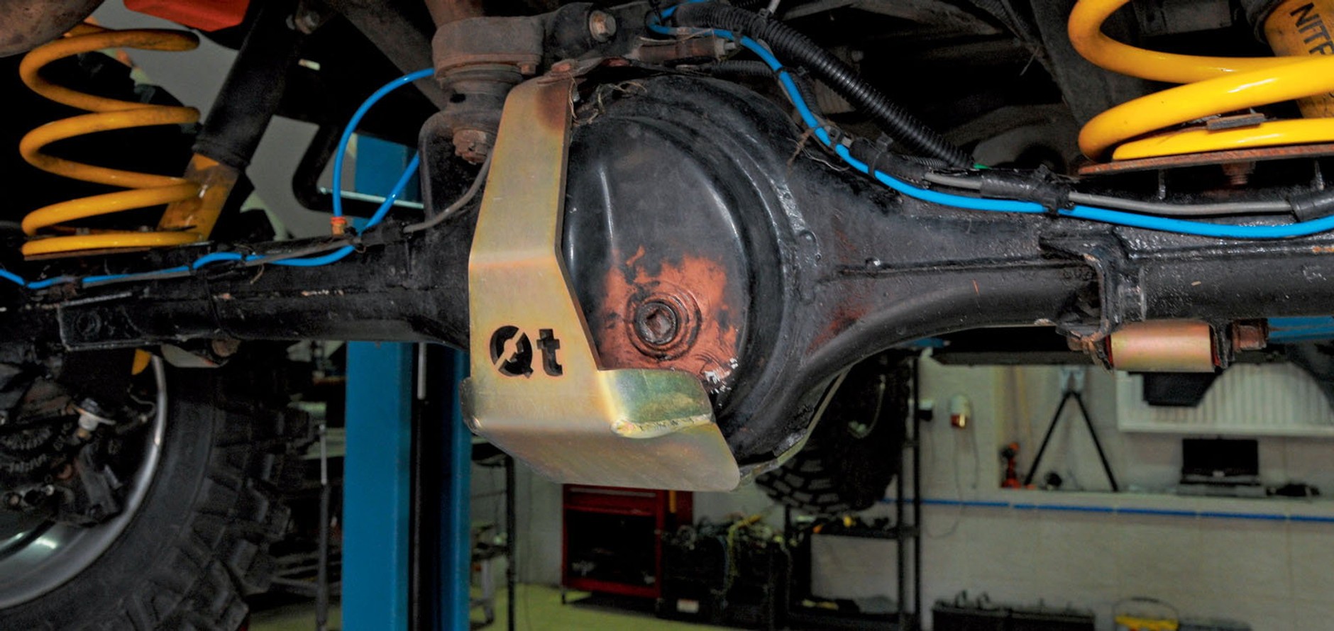 Zabezpieczenie seryjnego auta - odpowietrzenie mostów