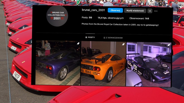Na Instagramie wyciekły zdjęcia kolekcji aut sułtana Brunei