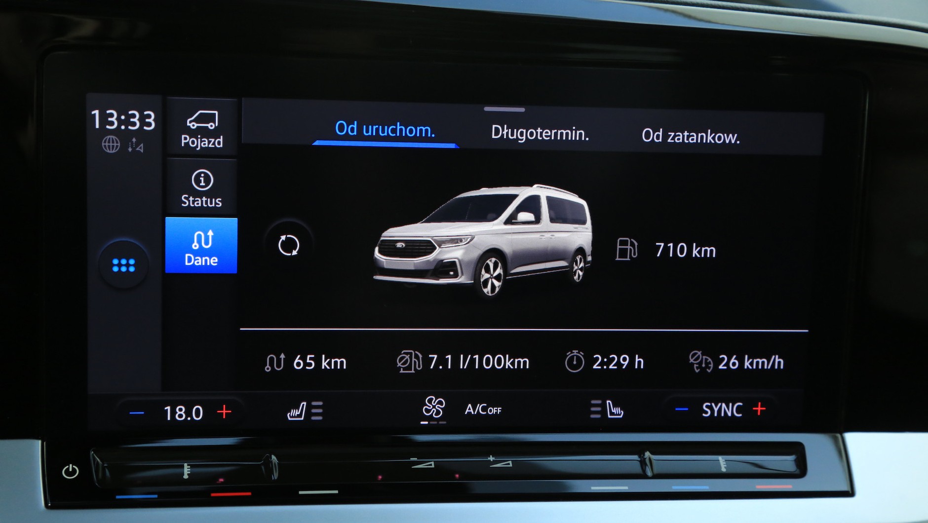 Ford Grand Tourneo Connect 2.0 EcoBlue: zaletą diesla jest niskie spalanie.