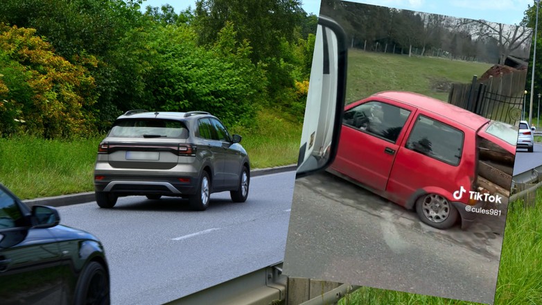 Cinquecento wypchane drzewem robi furorę w internecie (tiktok.com/@cules981)