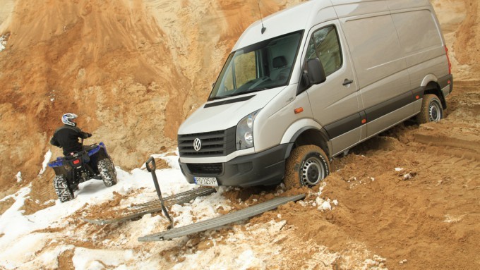 Yamaha Grizzly kontra Volkswagen Crafter: niepokonani