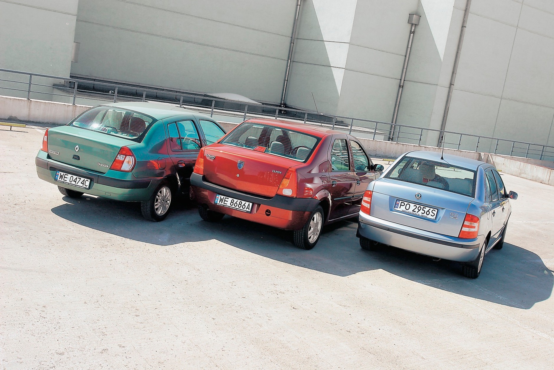 Porównanie trzech sedanów