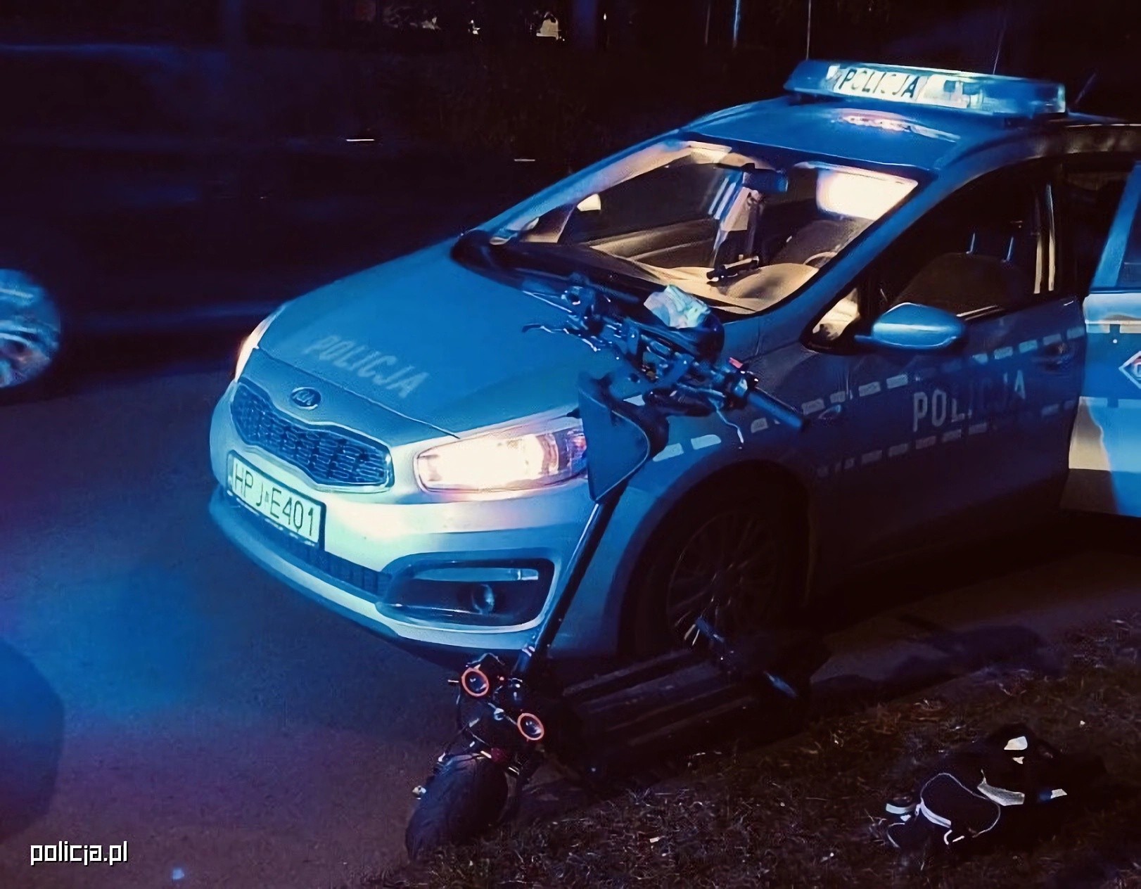 Hulajnogista nie uciekł daleko