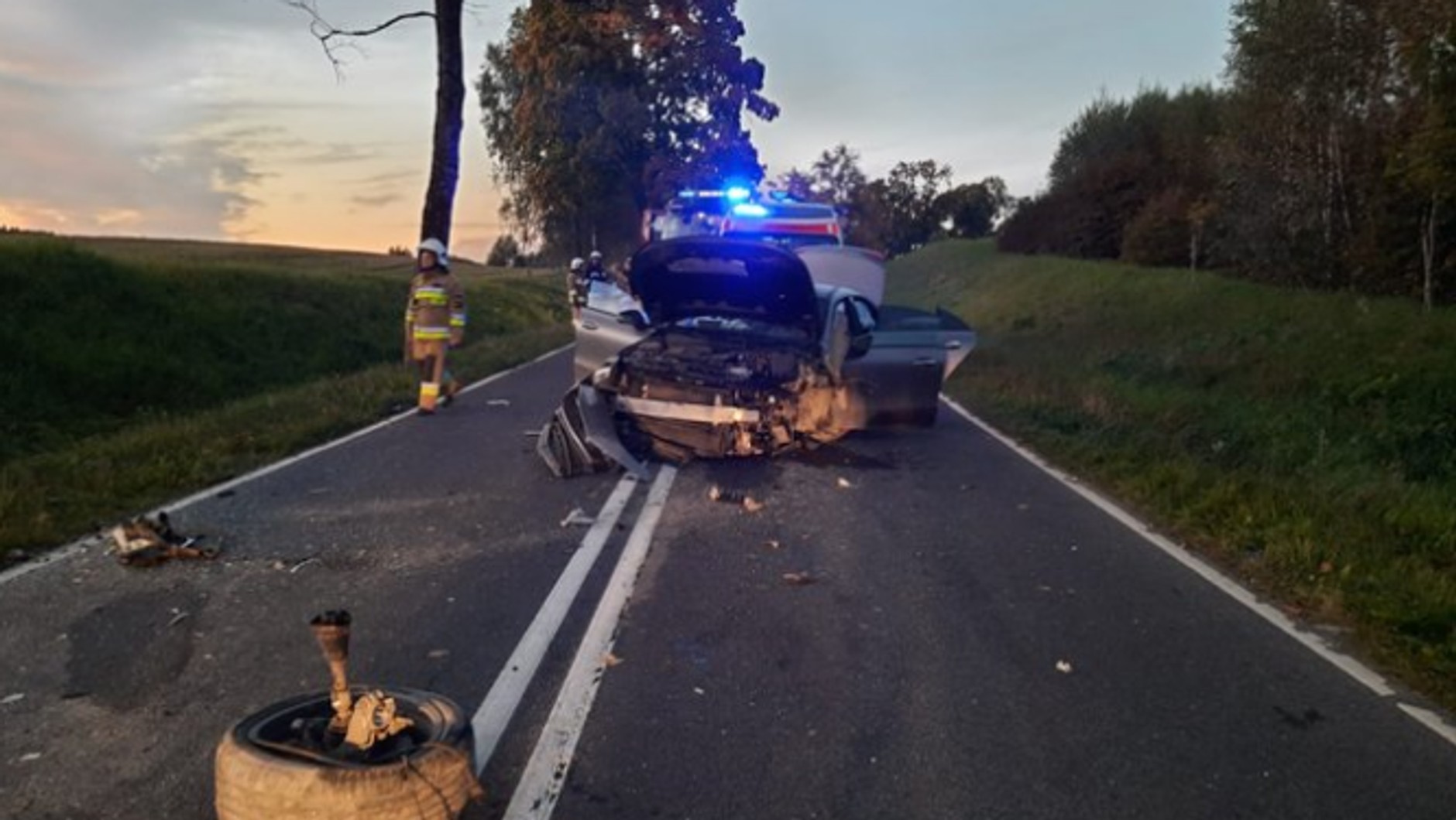 Wypadek pod Olsztynem z udziałem znanego adwokata