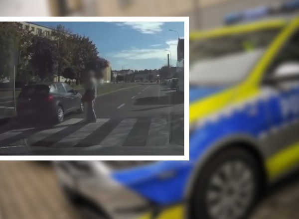 Kierowca wysłał policjantom nagranie z przejścia dla pieszych. 15 pkt. karnych i 1500 zł