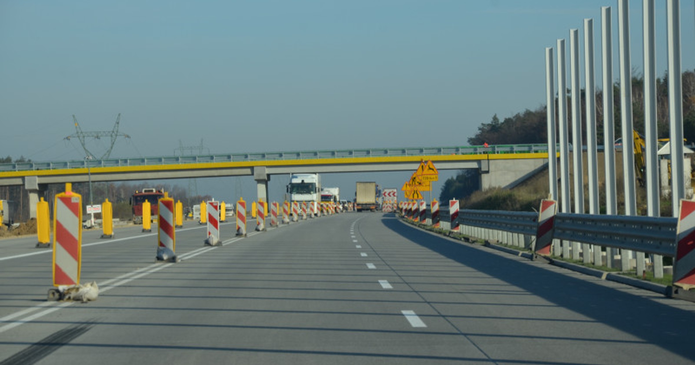 Betonowa jezdnia autostrady A1