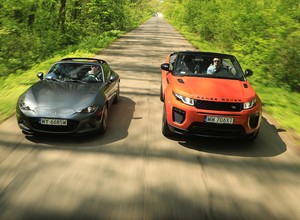 Mazda MX-5 RF oraz Range Rover Evoque Cabrio - kabriolety nie z tej planety