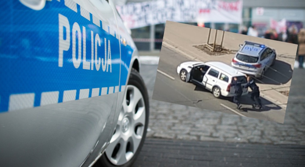 Policjanci, zamiast wręczyć mandat pomogli kierowcy odpalić samochód (Screen: YouTube/Bandyta z kamerką)