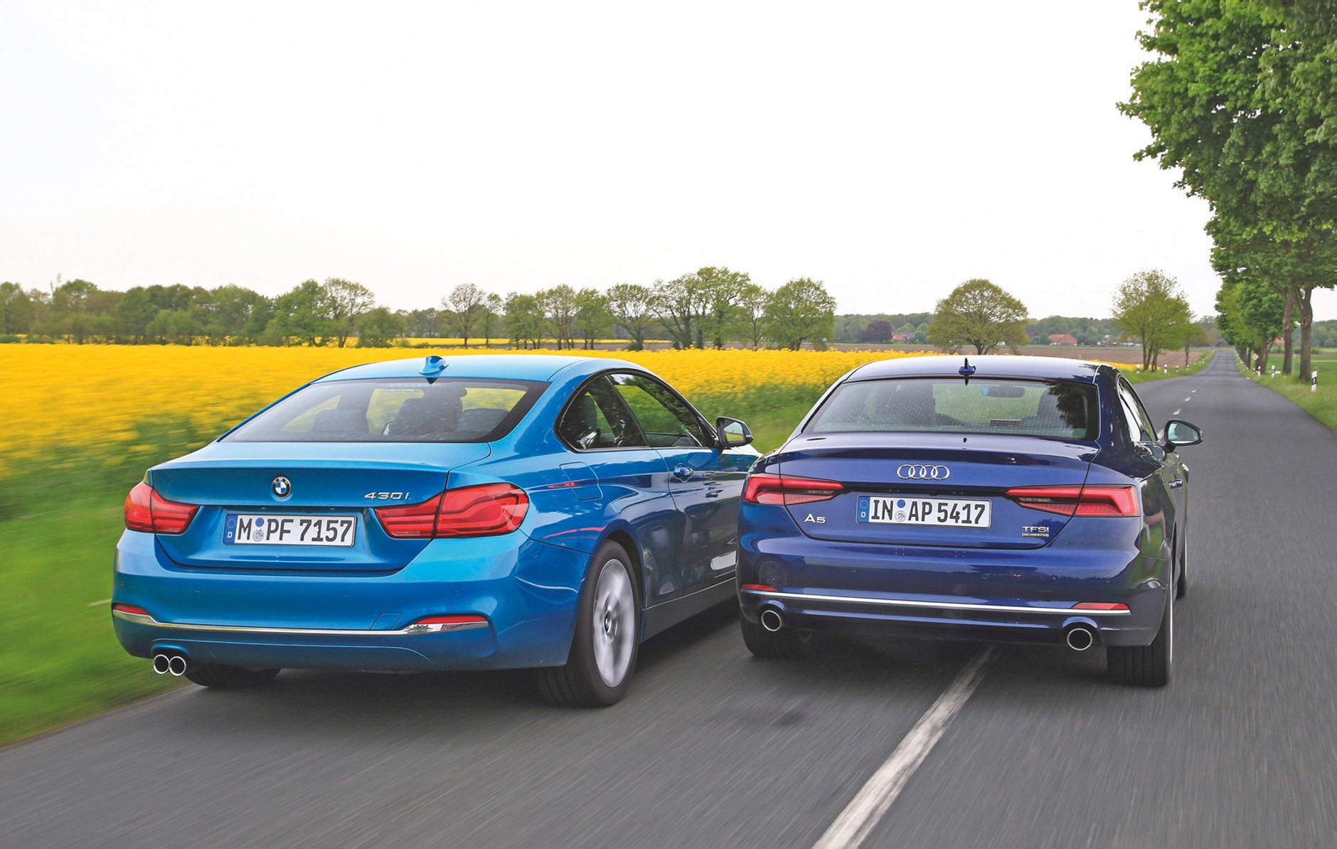 Brakuje tylko dwóch cylindrów - Audi A5 vs. BMW 430i