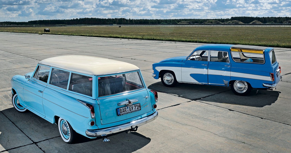 Borgward Isabella Combi kontra Wartburg Camping - do sportu i rekreacji