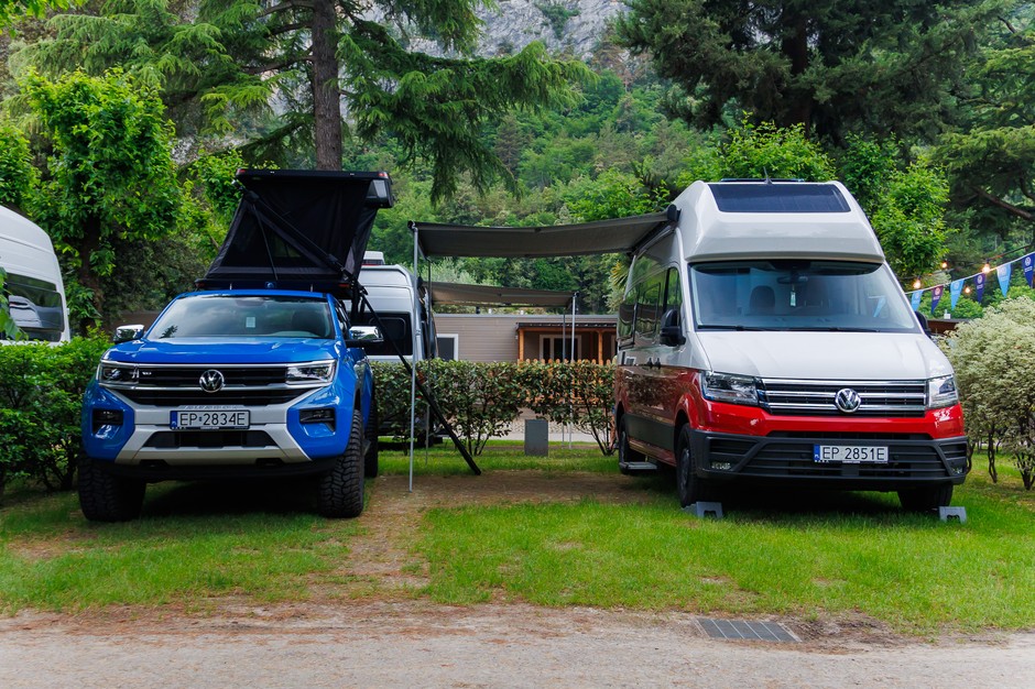 Volkswagen Amarok i Grand California na włoskich wakacjach