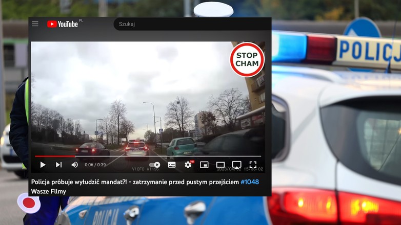 Wyprzedzanie z radiowozem policji w roli głównej | zdj. ilustracyjne