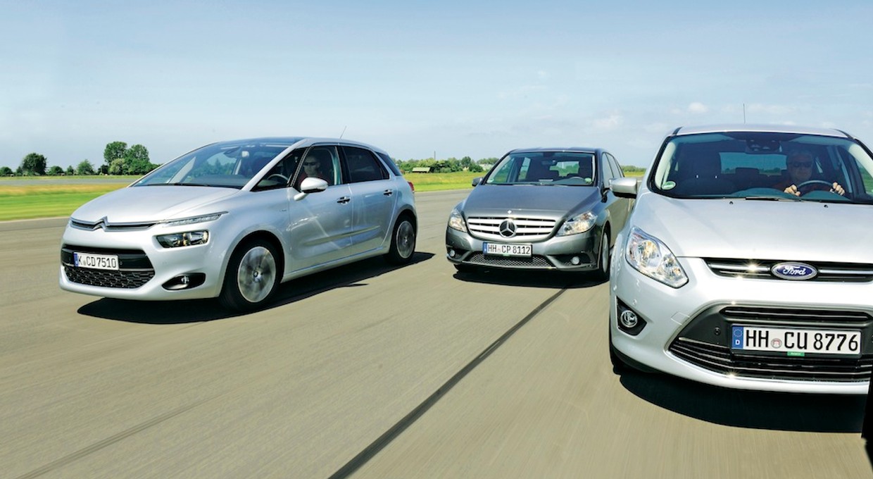 Citroën C4 Picasso, Ford C-Max i Mercedes klasy B – Który van zna najwięcej sztuczek? - zdjęcia