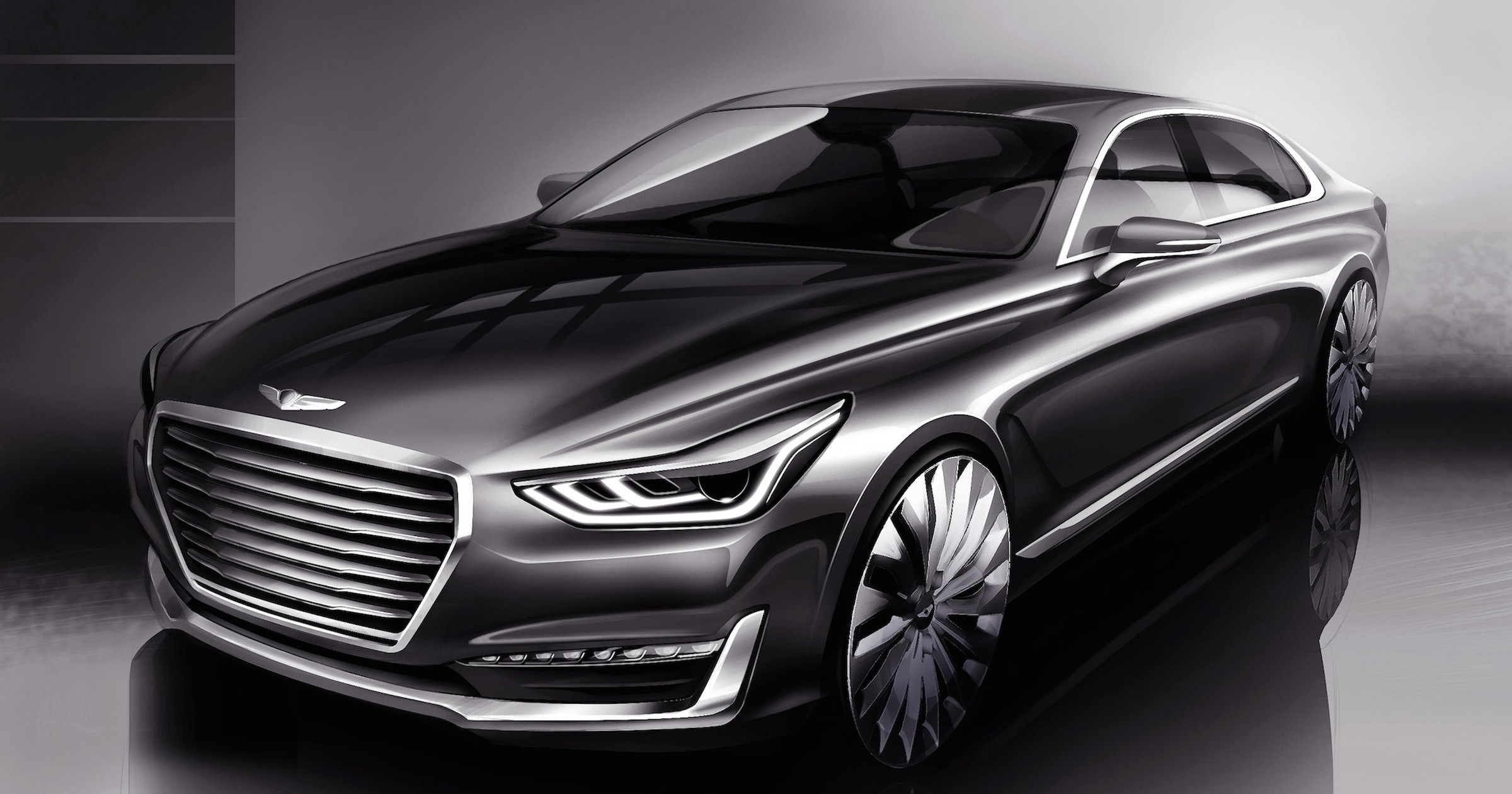Genesis G90 - szkic