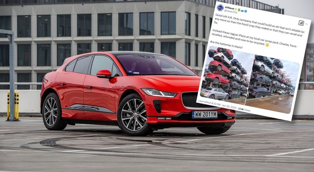 Prawie nowe Jaguary trafiły na złom. Firma chyba się poddała