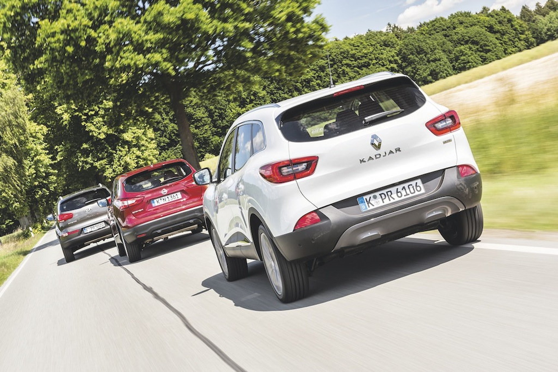 Kia Sportage, Nissan Qashqai, Renault Kadjar