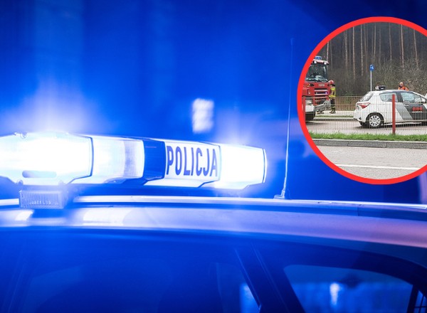 Pijany policjant z Podlasia spowodował wypadek i uciekł do lasu [WIDEO]