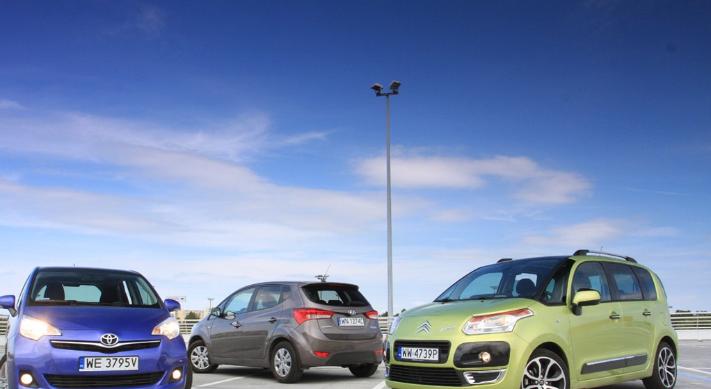 Toyota Verso S kontra Hyundai ix20 i Citroen C3 Picasso: czy to vany idealne na miasto?