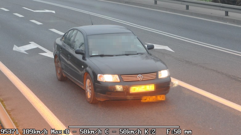 Zdjęcie z fotoradaru