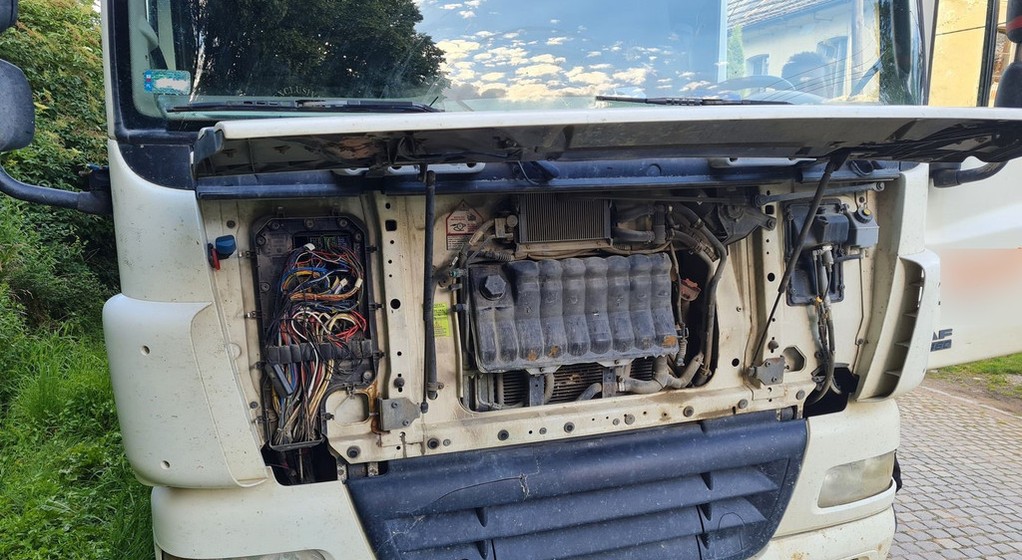 Usterki TIR-a wykazane przez WITD