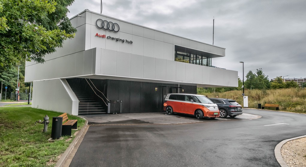 Hub ładowania Audi w Norymberdze w Niemczech