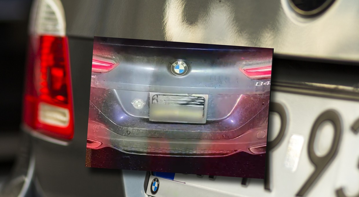 BMW z systemem ukrywania tablic rejestracyjnych. Ten kierowca z USA dostał 292 mandaty