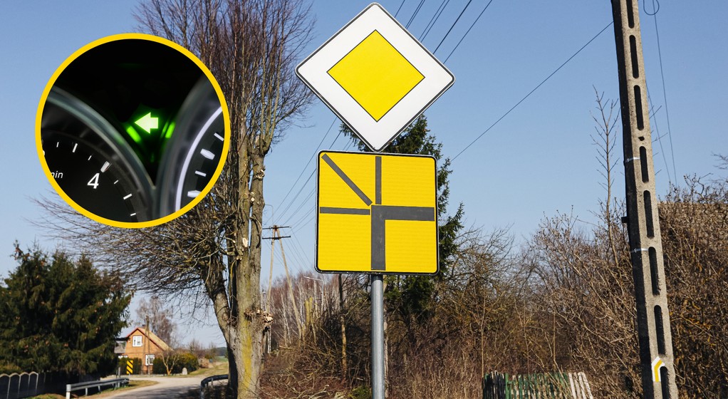 Kiedy włączyć kierunkowskaz na skrzyżowaniu z łamanym pierwszeństwem?