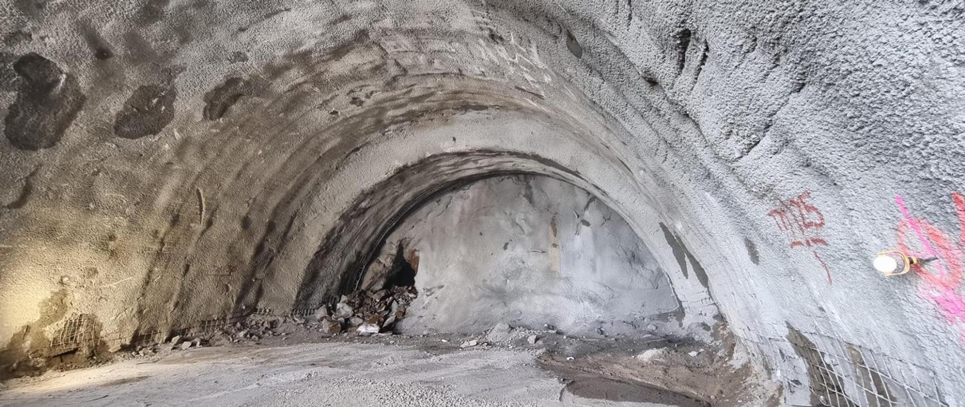 Droga S1 Przybędza — Milówka, przebicie drugiej nawy tunelu