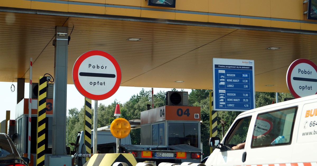 Bramki poboru opłat na autostradzie