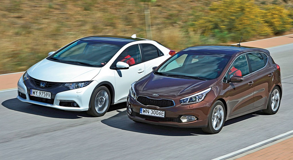 Honda Civic IX (2011-2017) kontra Kia cee'd II (2012-2018)
