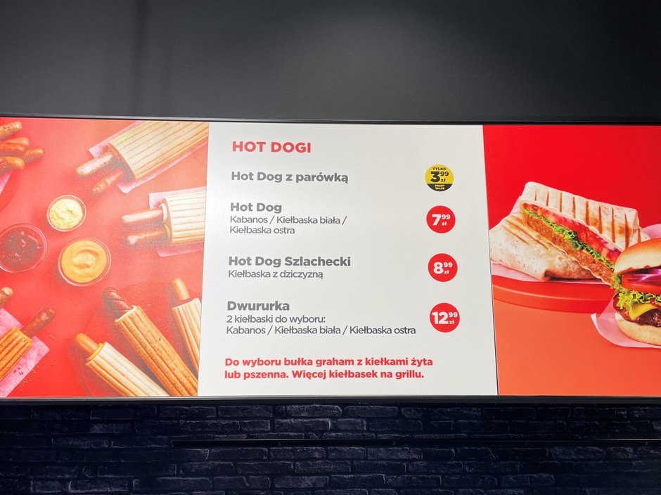 Ceny hot dogów na Circle K