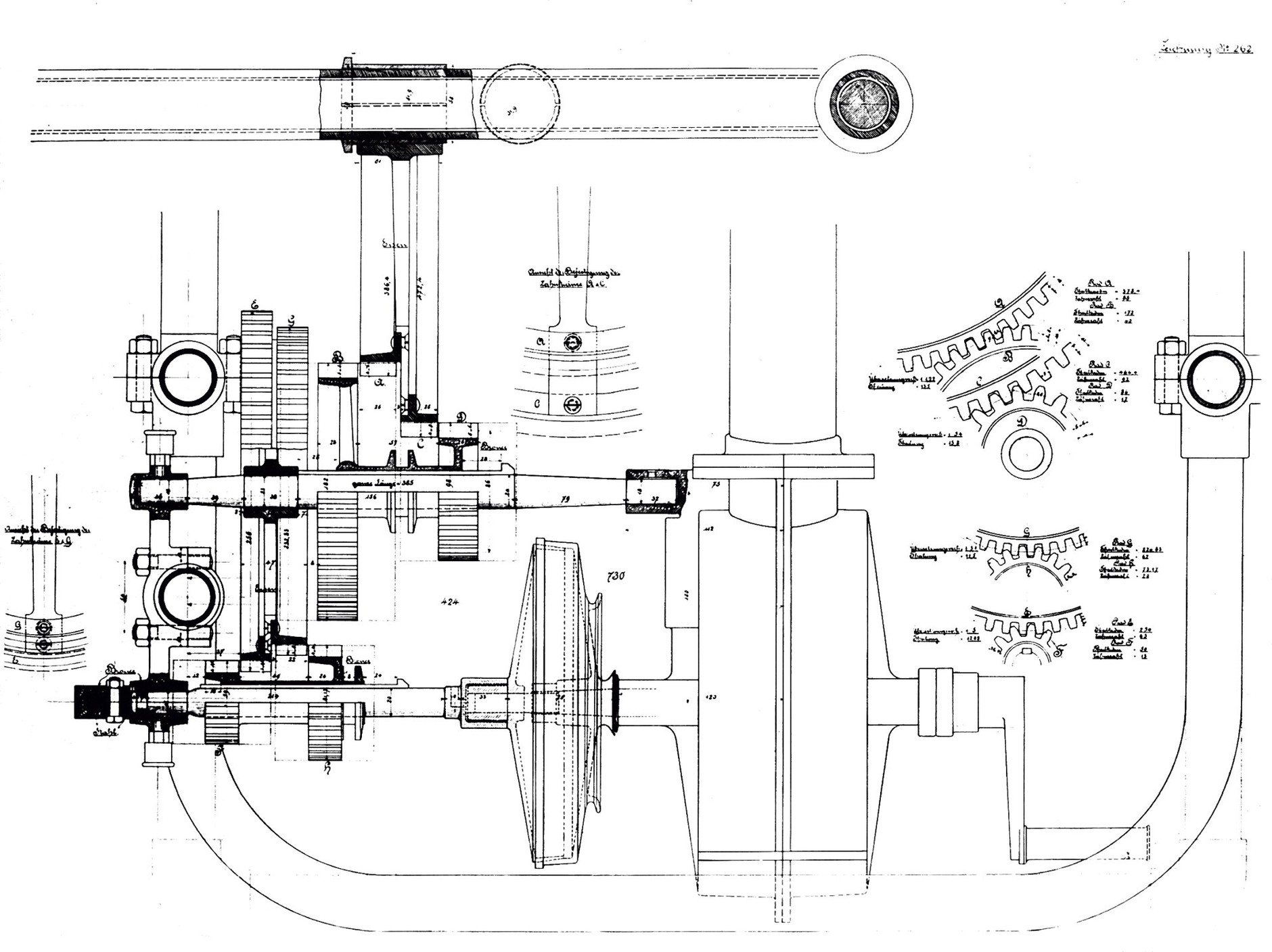 Plan skrzyni biegów