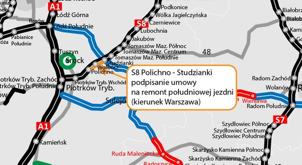 Rozbiorą kawał trasy S8. To pierwsza taka sytuacja w Polsce
