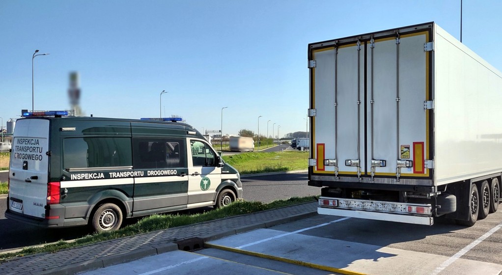 Ciężarówka zatrzymana przez inspektorów wielkopolskiej ITD
