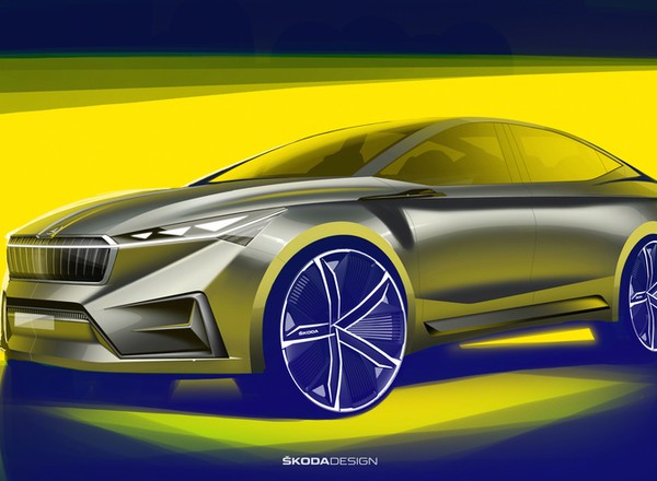Elektryczna Skoda Vision iV na salonie w Genewie