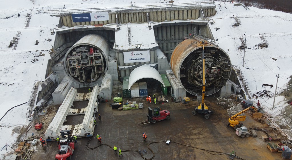 Portal północny tunelu - S19 Rzeszów Południe - Babica